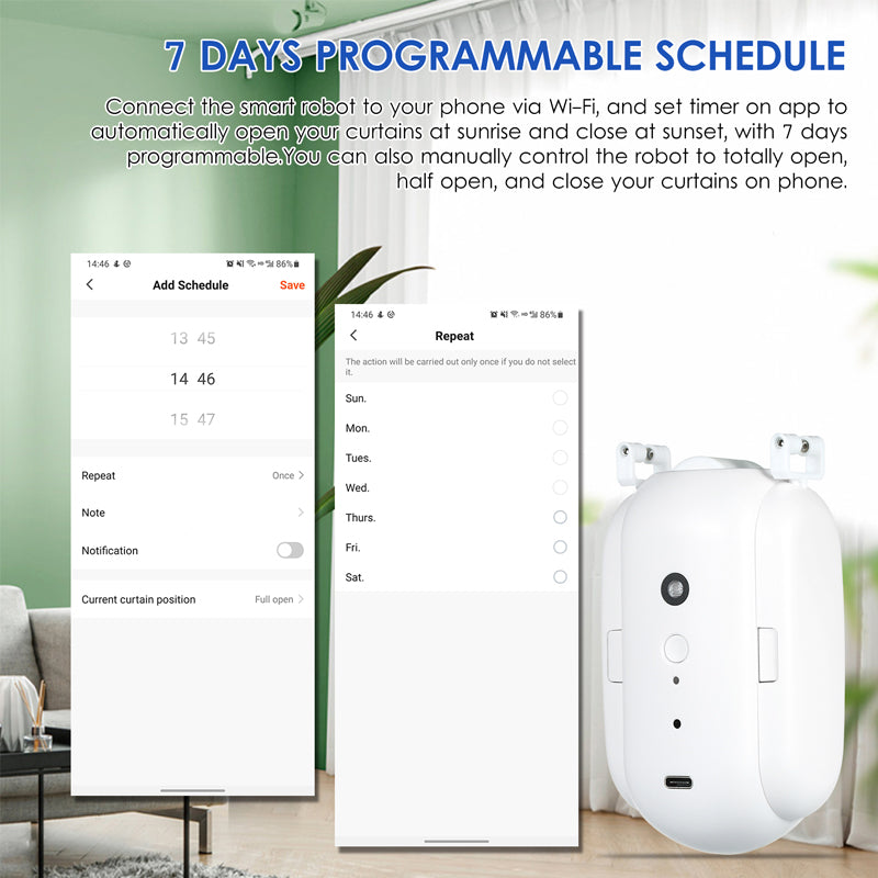 Smart Automatic Curtain Opener Control With Voice And Remote Function 6850545287268-1