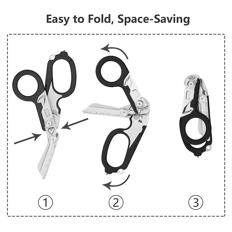 Professional Folding Scissors Compact Portable Shears Tool For Travel Sewing Craft 6849958903908-1