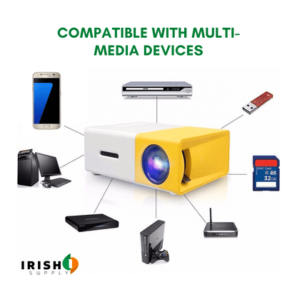 Full HD 1080P Portable Mini Projector for Home & Outdoor Cinema 8000808747291-1