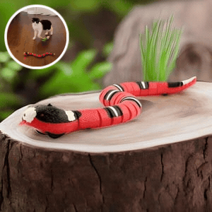 Realistic Moving Snake Toy Stimulates Cats, Durable Usb Rechargeable 14935102062918-1