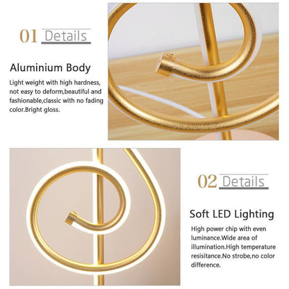 Elegant Musical Note LED Lamp For Bedroom Living Room Decoration 6852035051620-1
