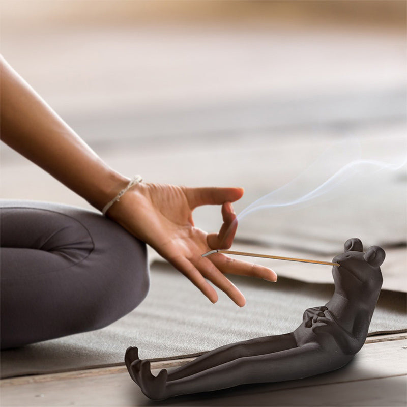 Meditate Frog Incense Stick Holder 6849885896804-1