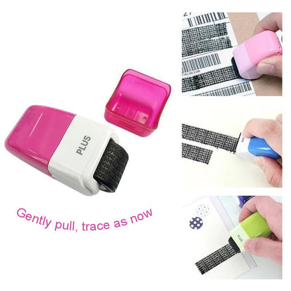 Privacy Protection Identity Guard Rolling Security Ink Stamp Roller 6851476258916-1