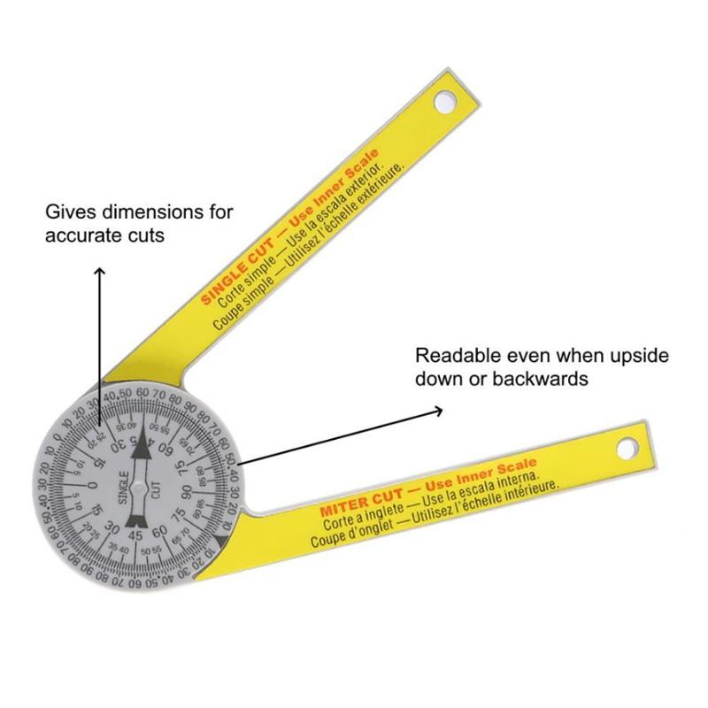Professional Miter Protractor Angle Finder Tool For Carpentry Measurement 6850605514852-1