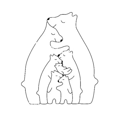 Wooden Family Puzzle for Heartwarming Home Décor and Meaningful Gift 15089197515078-1