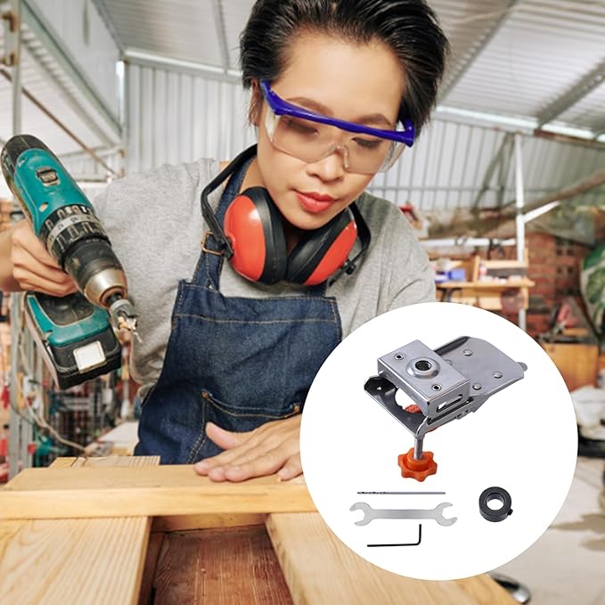 Woodworking 35mm Hinge Boring Jig Hole Opener Kit 9840125804846-1