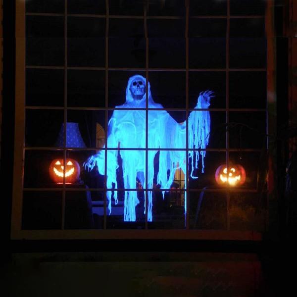 Halloween & Christmas Window Projector | LED Holographic Scenes | Includes Tripod & Videos 15146753327430-1