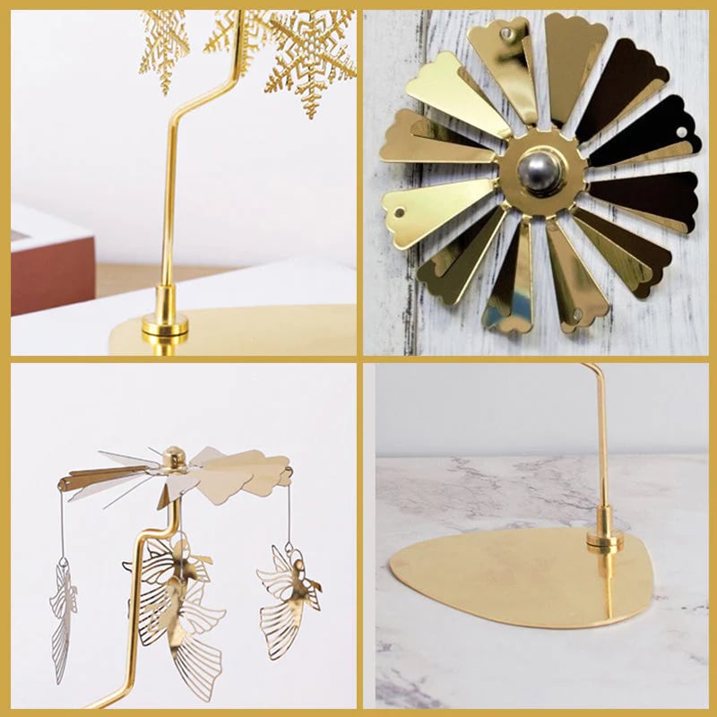 Romantic Thermal Rotating Candle Holder Stainless Steel Home Decoration 9539189113134-1