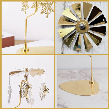 Romantic Thermal Rotating Candle Holder Stainless Steel Home Decoration 9539189113134-1