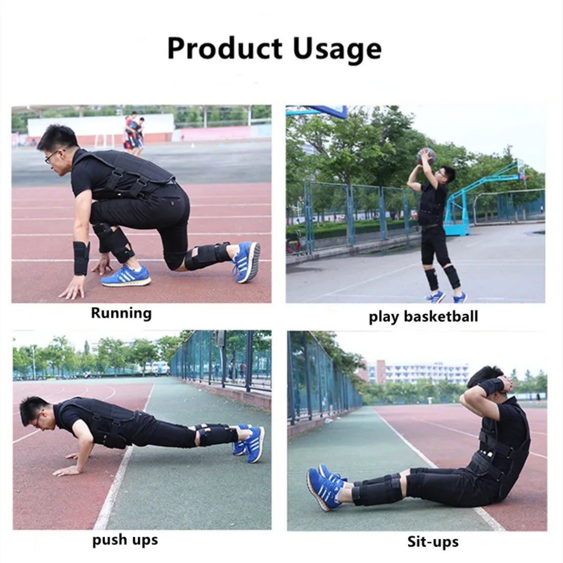 Exercise Weight Vest - 20Kg Adjustable Exercise Loading Weight Vest for Fitness Training