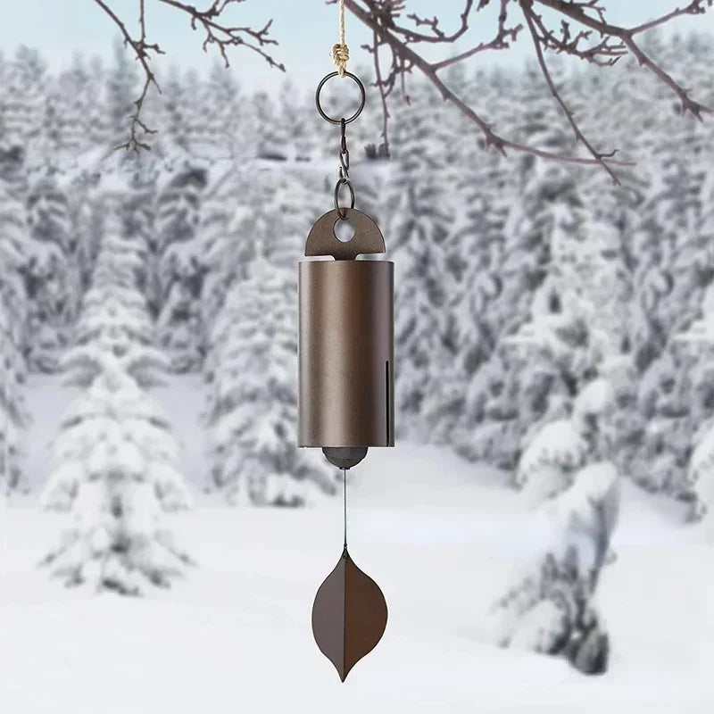 Deep Resonance Serenity Bell - Outdoor Musical Wind Chime and Home Decor (6x6x48cm)