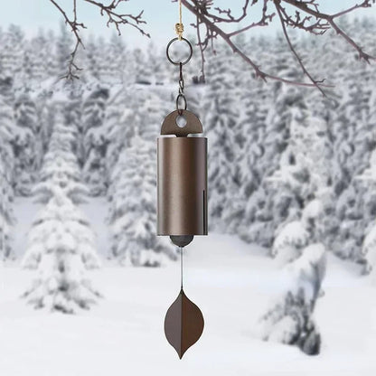 Deep Resonance Serenity Bell - Outdoor Musical Wind Chime and Home Decor (6x6x48cm)