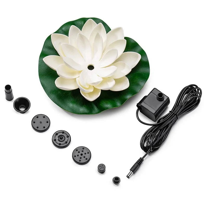 Solar Lotus Fountain for Peaceful and Beautiful Garden Decoration 15051872633158-1