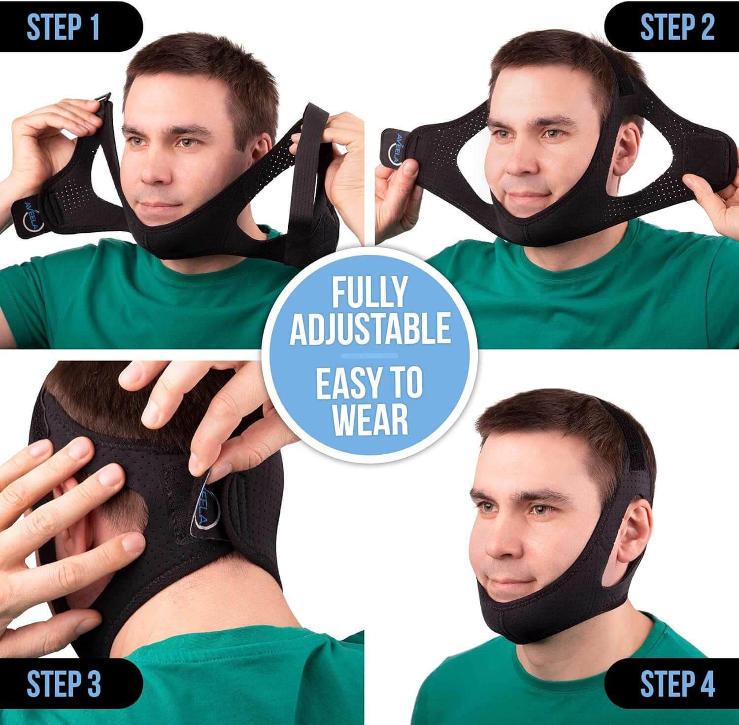 Anti-Snoring Jaw Support for Peaceful Sleep and Comfortable Breathing 15089480008006-1