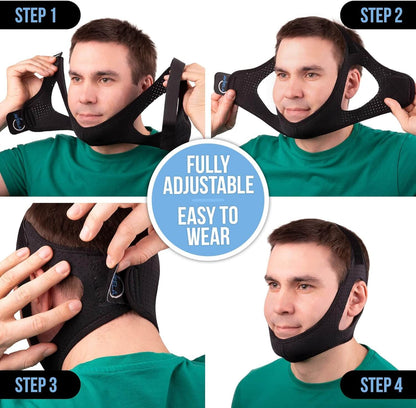 Anti-Snoring Jaw Support for Peaceful Sleep and Comfortable Breathing 15089480008006-1