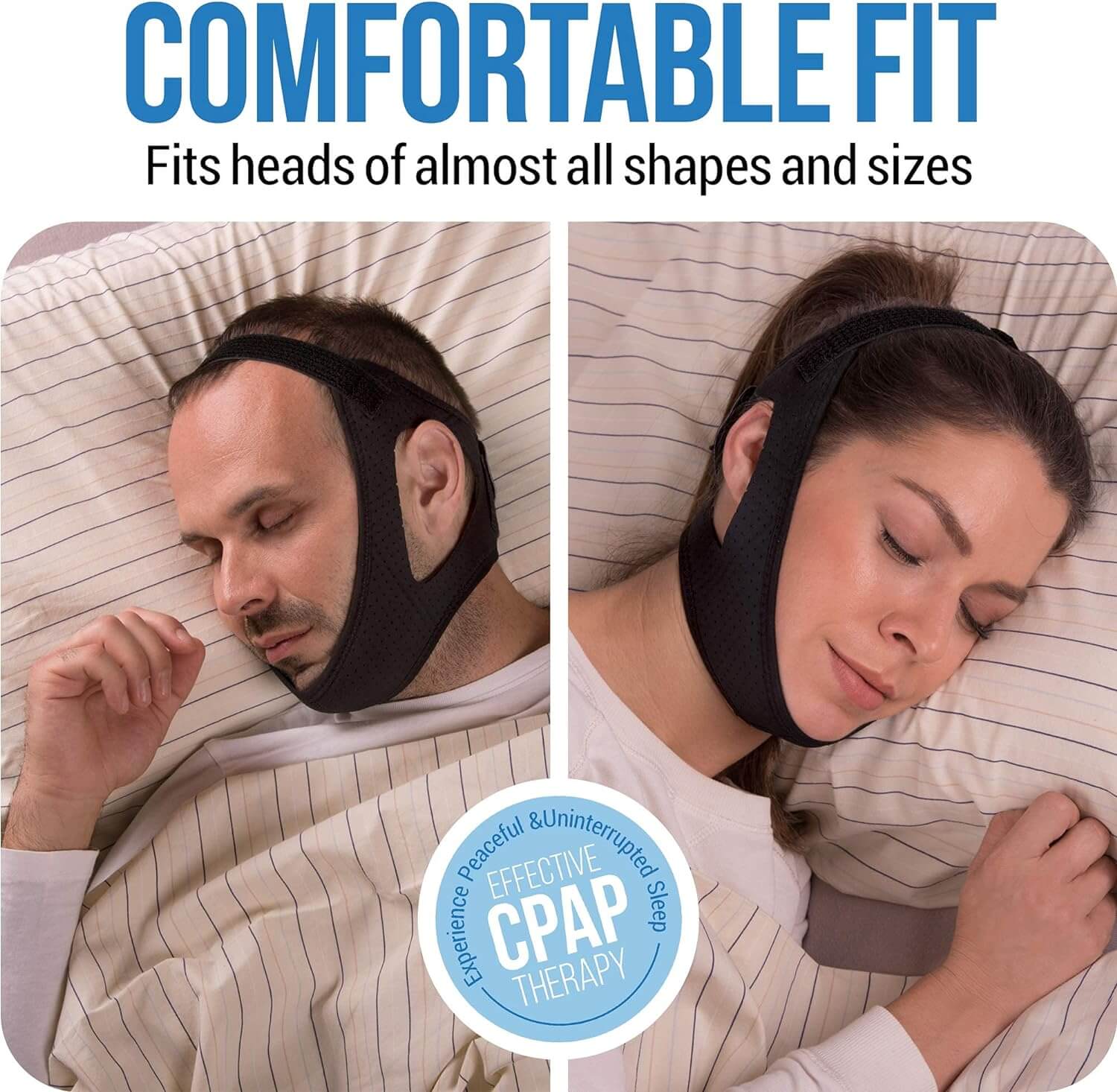 Anti-Snoring Jaw Support for Peaceful Sleep and Comfortable Breathing 15089480008006-1