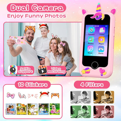 Aeroflux Kids Toy Smart Phone – Unicorn Design Multifunctional Learning & Play Device 15625386459516-1