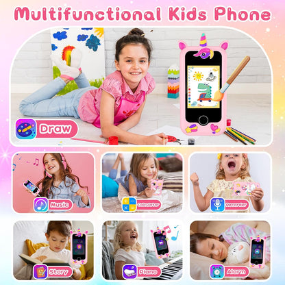 Aeroflux Kids Toy Smart Phone – Unicorn Design Multifunctional Learning & Play Device 15625386459516-1