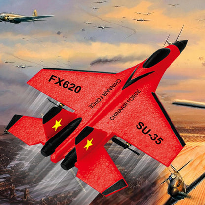 Remote Control Foam Jet Airplane Twin Motor Flying Toy 8644828364957-1