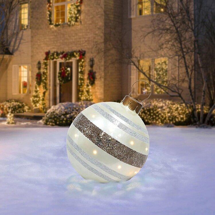 Outdoor Christmas PVC inflatable Decorated Ball 8652990284057-1