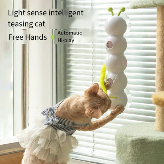 Smart Sensor Cat Toy With Light Activation For Automatic Interactive Playtime 10035482165549-1