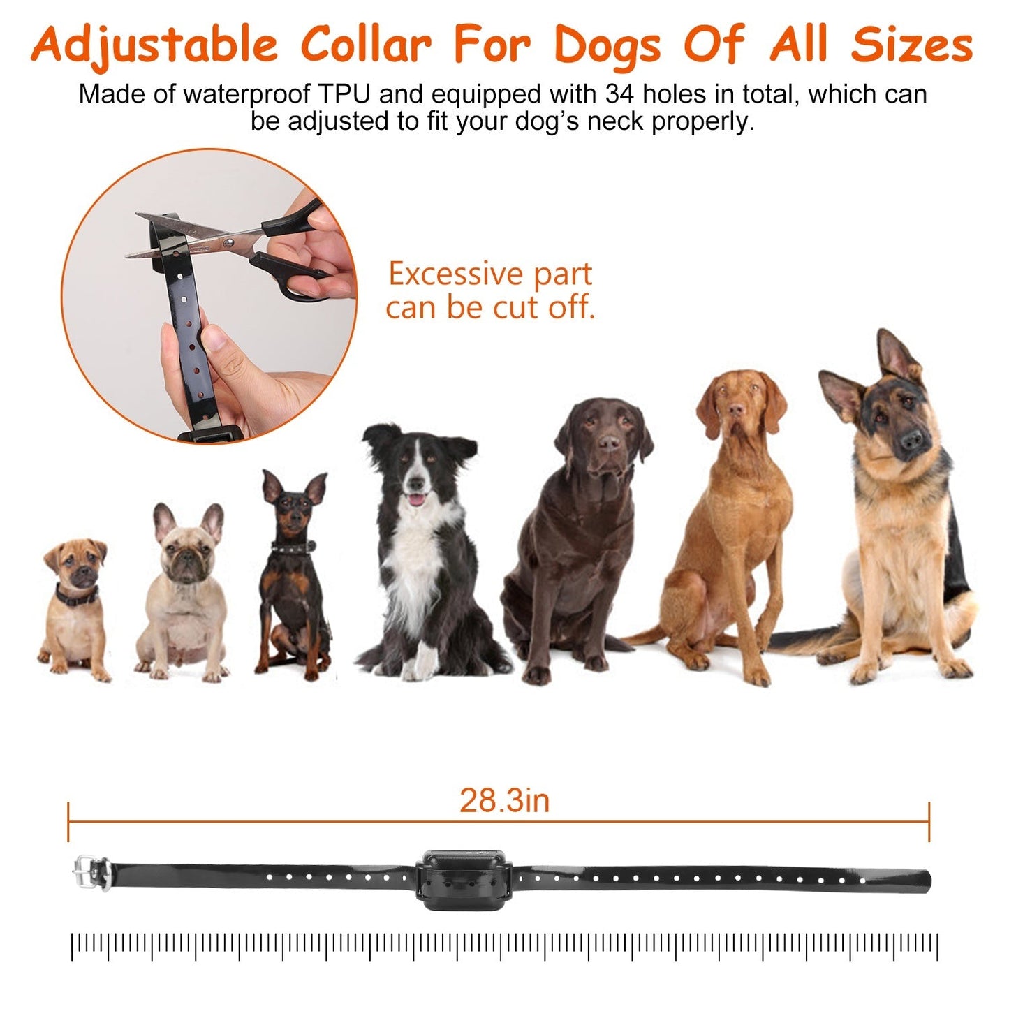 1Set Dog Fence System Pet Containment System With One Hundred Adjustable Levels IPX7 Waterproof Rechargeable Receiver Underground Fence For Small Medium Large Dog 9016328224988-1