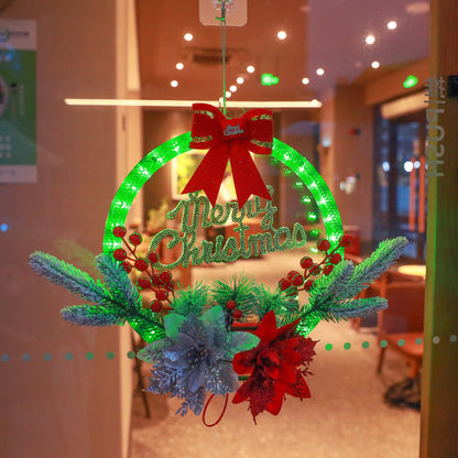 Wreath Decorations With LED Lights 9525965553966-1