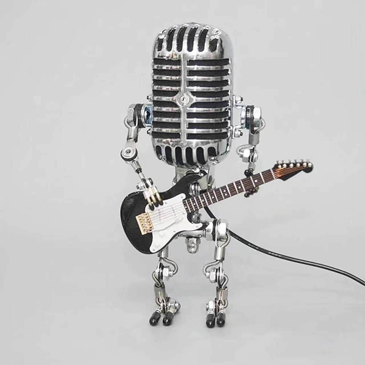 Vintage Metal Microphone Robot Desk Lamp🎸 8999588102425-1