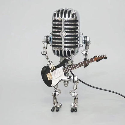 Vintage Metal Microphone Robot Desk Lamp🎸 8999588102425-1