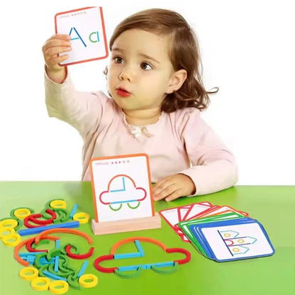 Stick and Ring Puzzle Toy for Fun Creative Learning 10767380349262-1