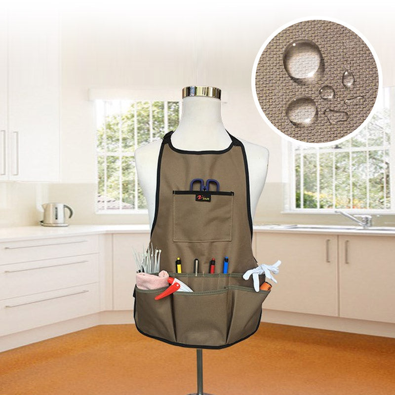 Durable Apron With Multiple Pockets For Woodworking Craft Tool Storage 6851393224804-1
