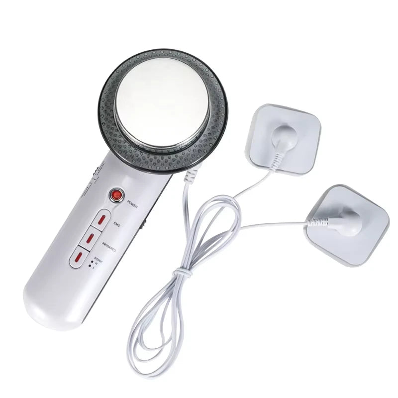 3-in-1 Ultrasonic EMS Fat Burner Face &amp; Body Massager