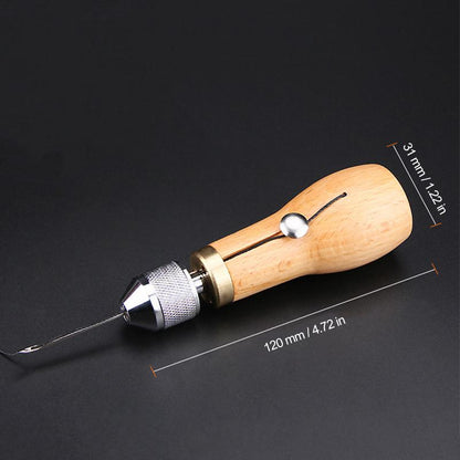 Professional Leather Sewing Stitching Punch Awl Tool Set For Craft Making 6851484221540-1
