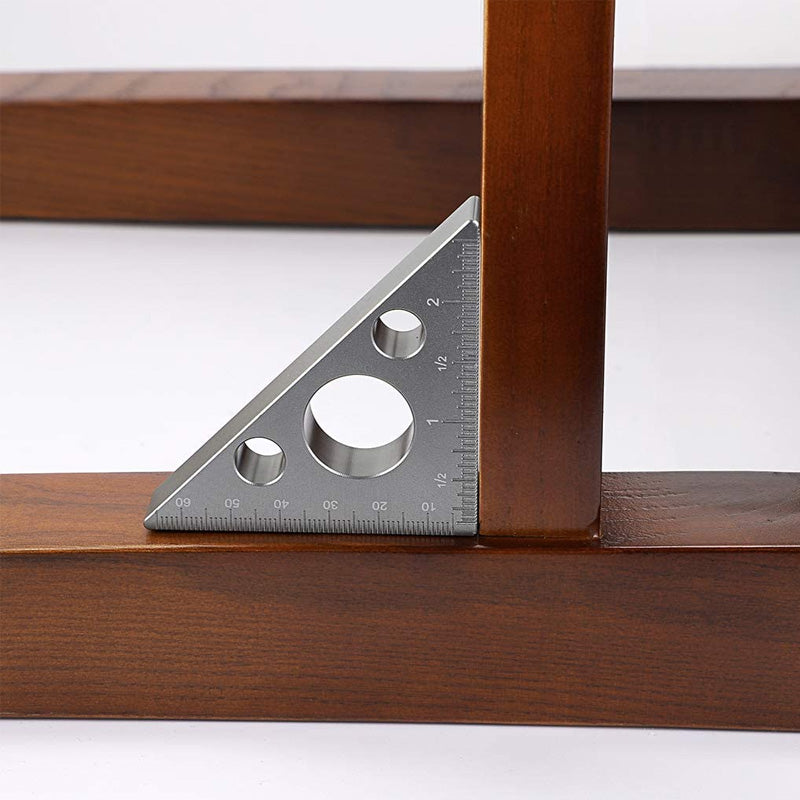 Triangle Measuring Gauging Tool Ruler For Woodworking Layout Angle Precision 6850480308324-1