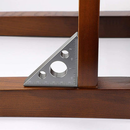 Triangle Measuring Gauging Tool Ruler For Woodworking Layout Angle Precision 6850480308324-1