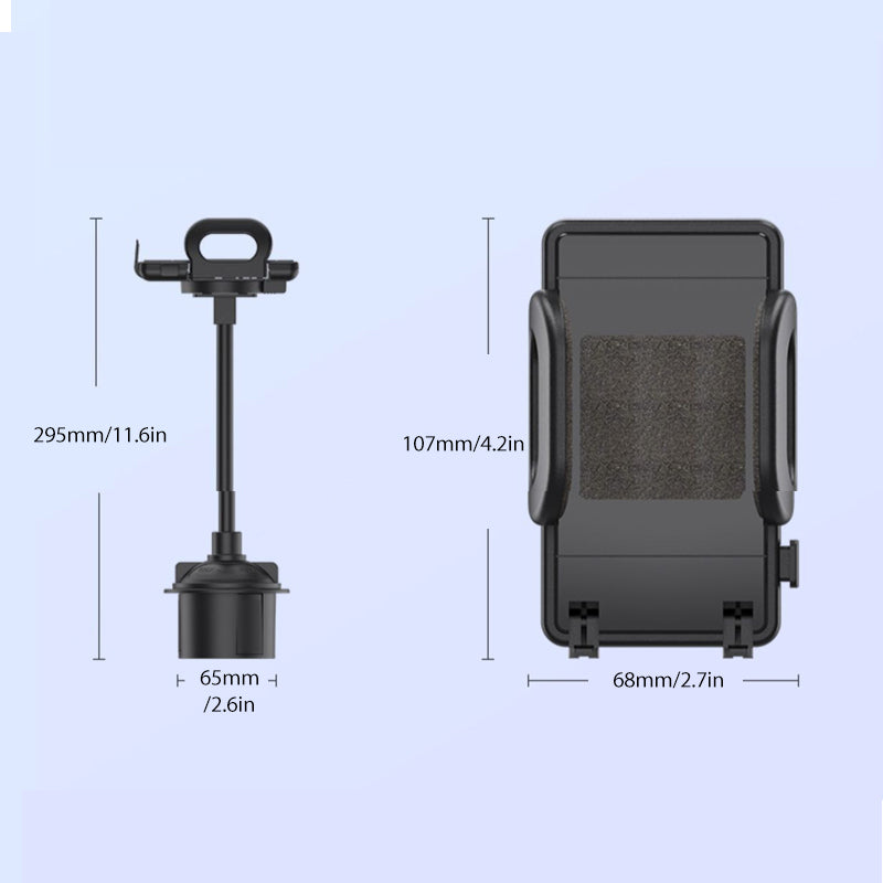 Adjustable Car Cup Holder Phone Mount Rotating Stand For Navigation Use 6851383984228-1