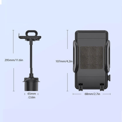 Adjustable Car Cup Holder Phone Mount Rotating Stand For Navigation Use 6851383984228-1