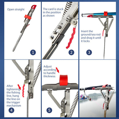 Automatic Spring Fishing Rod Holder 6851376054372-1