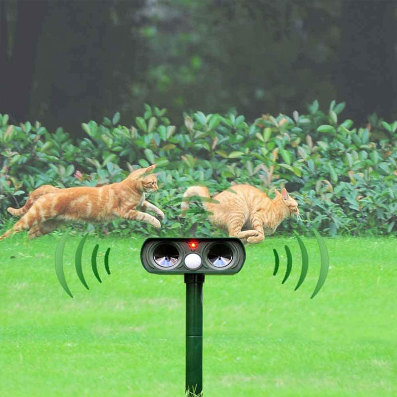 Garden Solar Ultrasonic Pest Repellent Device For Outdoor Animal Protection 6851283386468-1