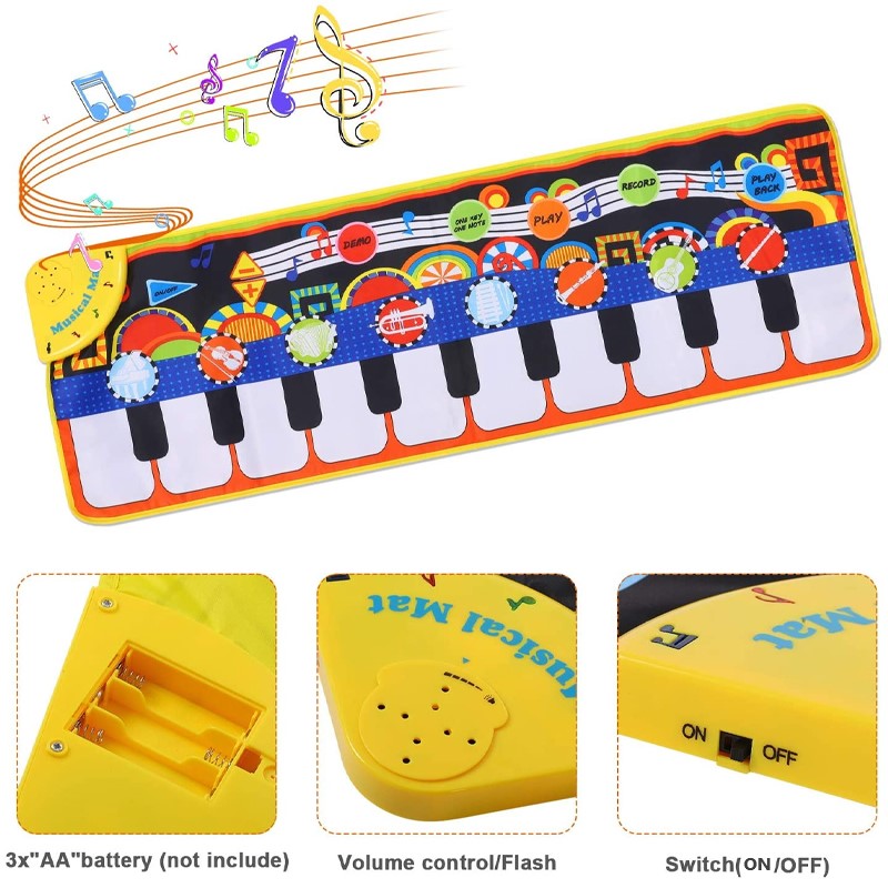 Children Piano Music Dance Mat 6851448176740-1