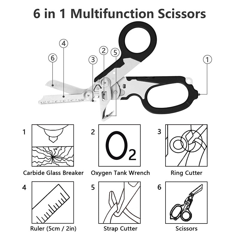 Professional Folding Scissors Compact Portable Shears Tool For Travel Sewing Craft 6849958903908-1