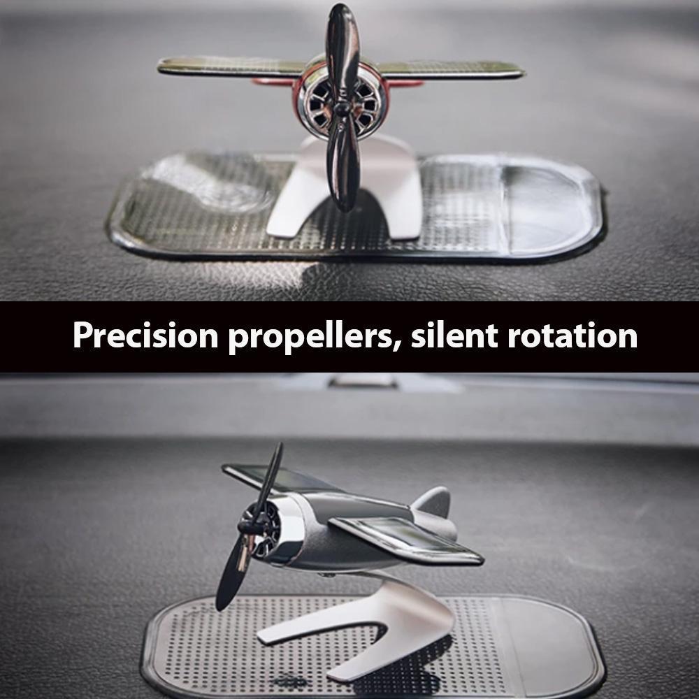Solar Airplane Car Dashboard Decoration Rotating Ornament For Vehicle Interior 6851967123556-1
