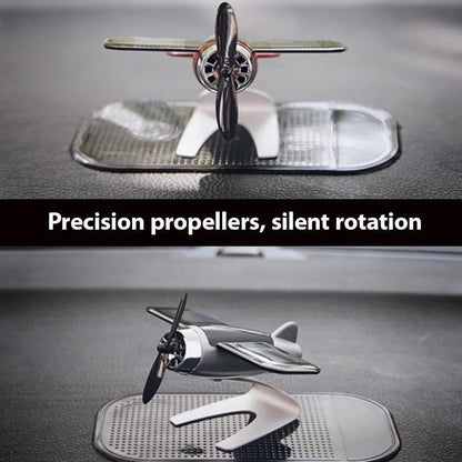Solar Airplane Car Dashboard Decoration Rotating Ornament For Vehicle Interior 6851967123556-1