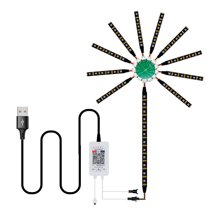 Sound Reactive Firework LED Strip Lights For Party Home Wall Decoration 6849903394916-1