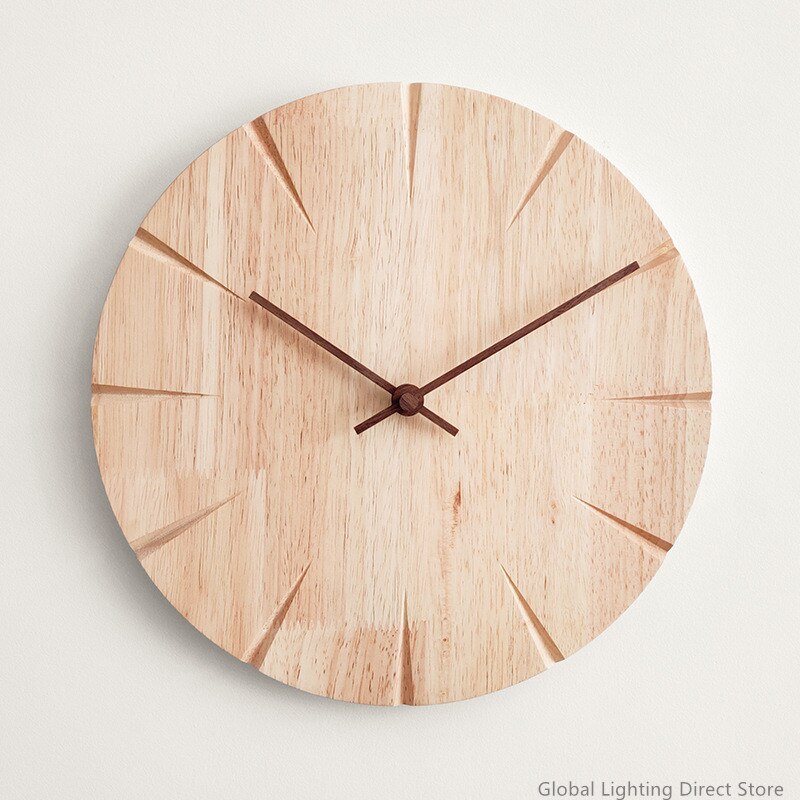 Simple Elegance Wooden Wall Clock 9525965979950-1