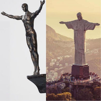 Wall Climbing Resin Sculpture Decorative Figure Home Hanging Decor 8496298688814-1