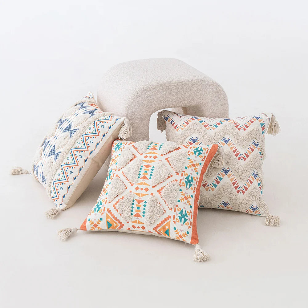 Geometric Tufted Cushion Cover – Decorative Pillow For Home And Sofa 14815608734022-1