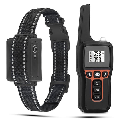 Train Collar OR Receiver Only Options - 3280FT Dog Training Collar IP67 Waterproof Pet Beep Vibration Electric Shock Collar 3 Channels Rechargeable Transmitter Receiver Trainer With Flashlight 9065885991132-1