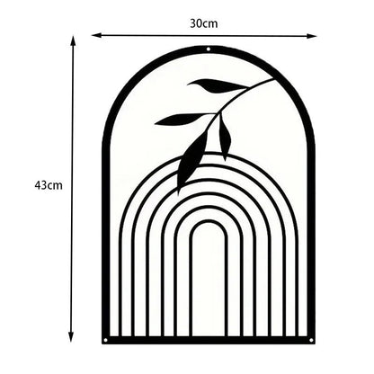 Nordic Iron Line Wall Art – Antique Silhouette Metal Pendants 14815611486534-1