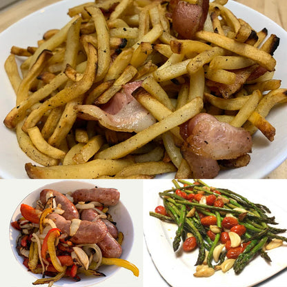 Stainless Steel Rotating Grill Basket Rotisserie With Movable Door Vegetables 8545333969198-1